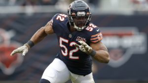 Khalil Mack of the Chicago Bears is one of the highest paid players in the NFL