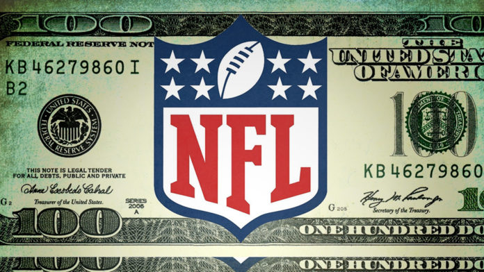 NFL logo on a dollar bill