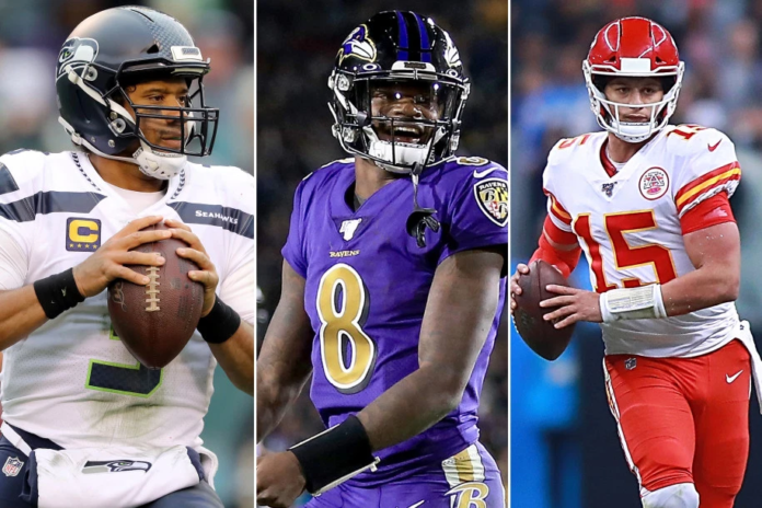 Russell Wilson, Lamar Jackson, and Patrick Mahomes are among the best quarterbacks in the NFL